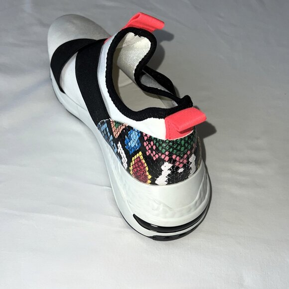 Steve Madden Cryme Multi color Snake skin Sneakers Black & Pink Size 8 - Picture 7 of 10